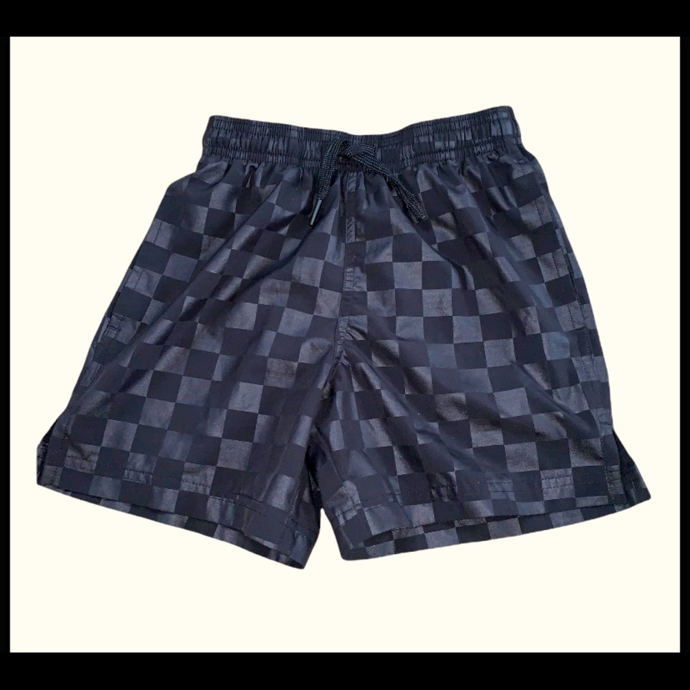Boys checkered swim shorts
